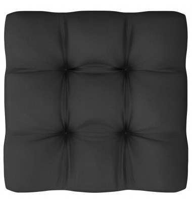  Sodo komplektas su pagalvėmis, 13 dalių, juodas, pušies masyvas - Lauko baldų komplektai - 7