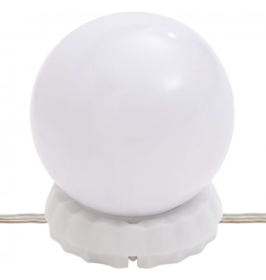  Veidrodinė spintelė su LED, balta, 90x31,5x62cm, blizgi - Vonios spintelės, veidrodžiai - 6