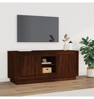  Televizoriaus spintelė, ruda ąžuolo, 102x35x45cm, mediena - TV spintelės - 1