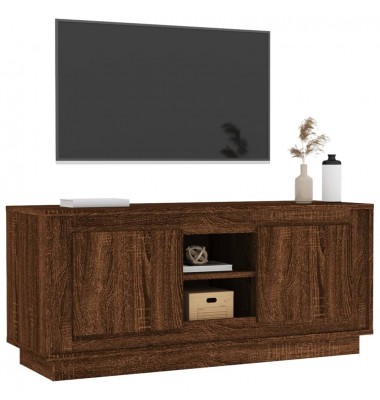  Televizoriaus spintelė, ruda ąžuolo, 102x35x45cm, mediena - TV spintelės - 4