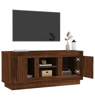  Televizoriaus spintelė, ruda ąžuolo, 102x35x45cm, mediena - TV spintelės - 5