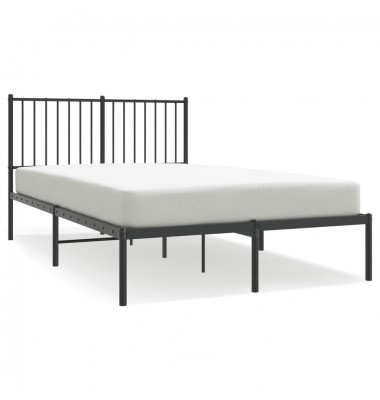  Metalinis lovos rėmas su galvūgaliu, juodos spalvos, 120x200cm - Lovos - 2