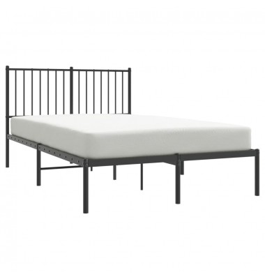 Metalinis lovos rėmas su galvūgaliu, juodos spalvos, 120x200cm - Lovos - 3