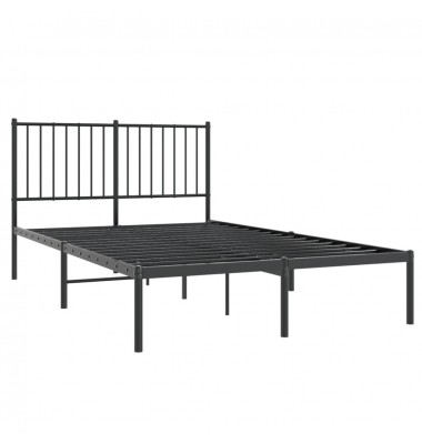  Metalinis lovos rėmas su galvūgaliu, juodos spalvos, 120x200cm - Lovos - 4