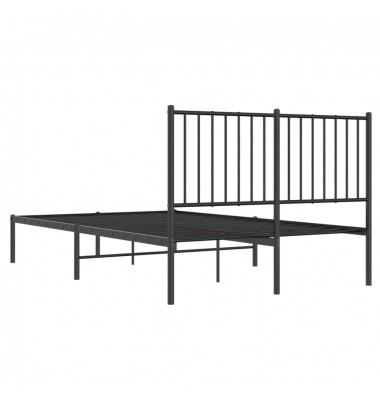  Metalinis lovos rėmas su galvūgaliu, juodos spalvos, 120x200cm - Lovos - 7