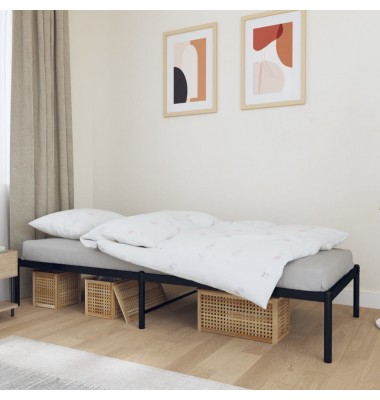 Metalinis lovos rėmas, juodos spalvos, 90x190cm - Lovos - 1