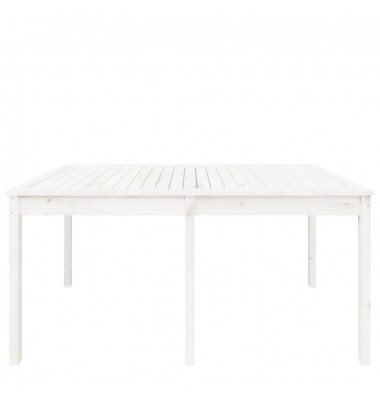  Sodo stalas, baltas, 159,5x82,5x76cm, pušies medienos masyvas - Lauko stalai, staliukai - 5