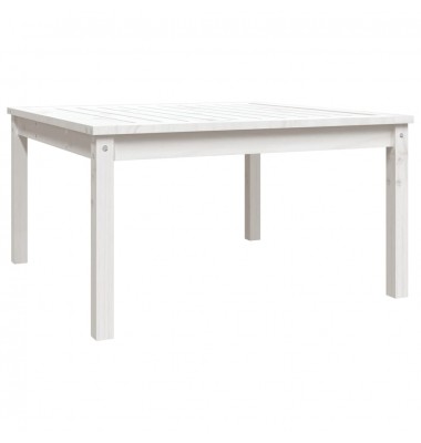  Sodo stalas, baltas, 82,5x82,5x45cm, pušies medienos masyvas - Lauko stalai, staliukai - 2