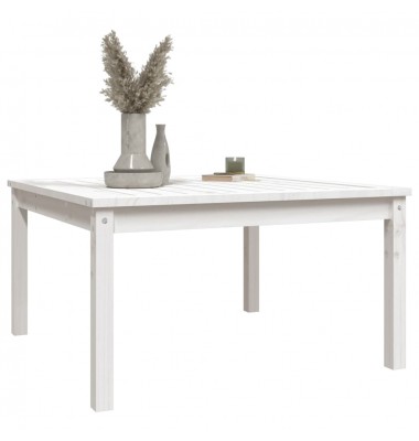  Sodo stalas, baltas, 82,5x82,5x45cm, pušies medienos masyvas - Lauko stalai, staliukai - 4