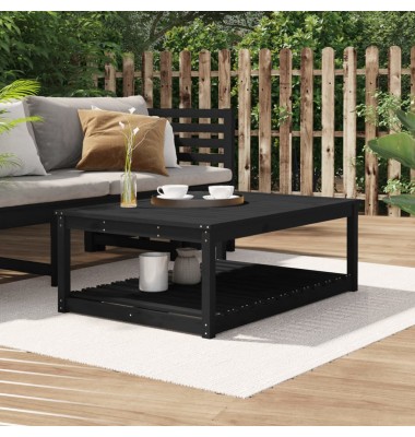 Sodo stalas, juodas, 121x82,5x45cm, pušies medienos masyvas - Lauko stalai, staliukai - 1
