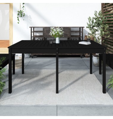  Sodo stalas, juodas, 159,5x82,5x76cm, pušies medienos masyvas - Lauko stalai, staliukai - 1