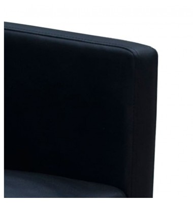  Valgomojo kėdės, 2 vnt., juodos, dirbtinė oda - Valgomojo Kėdės - 8