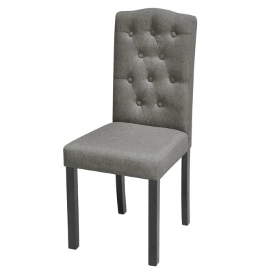 Valgomojo kėdės, 4vnt., pilkos, audinys - Valgomojo Kėdės - 2
