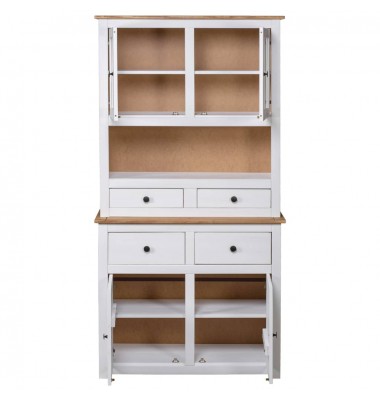  Komoda Panama, baltos sp., 93x40,5x180cm, pušies med. masyvas - Biuro spintos, spintelės - 4