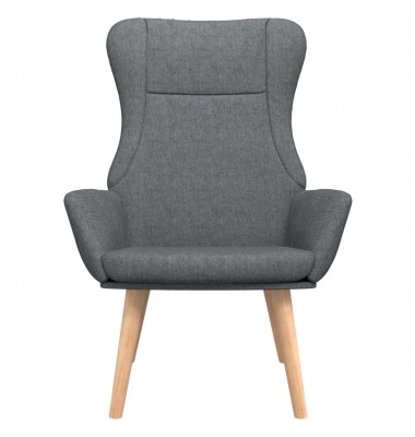  Poilsio kėdė, tamsiai pilkos spalvos, audinys - Foteliai, krėslai - 3