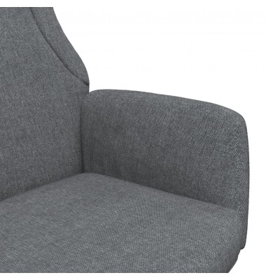  Poilsio kėdė, tamsiai pilkos spalvos, audinys - Foteliai, krėslai - 6
