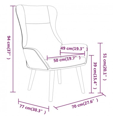  Poilsio kėdė, tamsiai pilkos spalvos, audinys - Foteliai, krėslai - 8