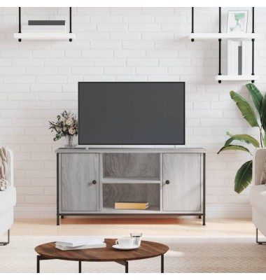  Televizoriaus spintelė, pilka ąžuolo, 100x40x50cm, mediena - TV spintelės - 1