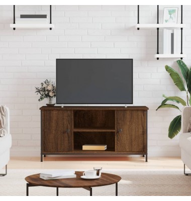  Televizoriaus spintelė, ruda ąžuolo, 100x40x50cm, mediena - TV spintelės - 1