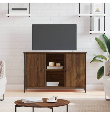  Televizoriaus spintelė, ruda ąžuolo, 100x35x65cm, mediena - TV spintelės - 1
