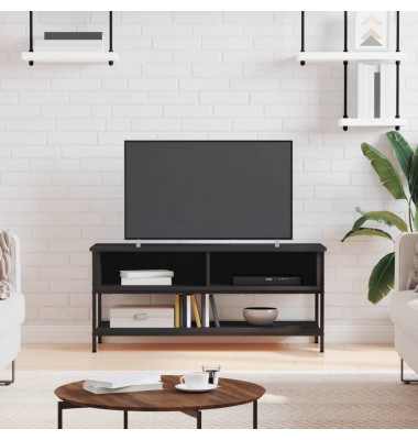  Televizoriaus spintelė, juoda, 100x35x45cm, apdirbta mediena - TV spintelės - 1