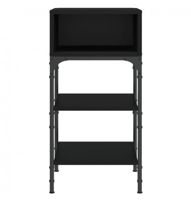  Naktinis staliukas, juodas, 35x34,5x70cm, apdirbta mediena - Naktinės spintelės - 4