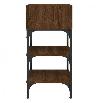  Naktinis staliukas, rudas ąžuolo, 35x34,5x70cm, mediena - Naktinės spintelės - 5