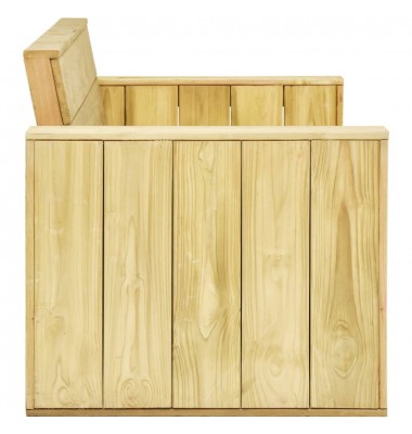  Sodo poilsio komplektas, 2 dalių, impregnuota pušies mediena - Lauko baldų komplektai - 5