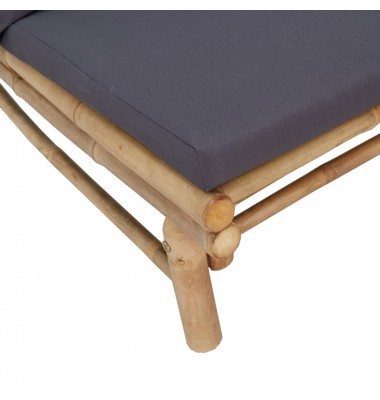  Sodo komplektas su pilkomis pagalvėlėmis, 5 dalių, bambukas - Lauko baldų komplektai - 7