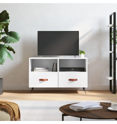  Televizoriaus spintelė, baltos spalvos, 80x36x50cm, mediena - TV spintelės - 1