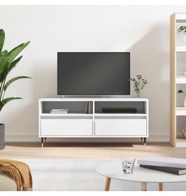  Televizoriaus spintelė, balta, 100x34,5x44,5cm, mediena - TV spintelės - 1
