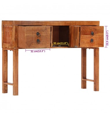  Konsolinis staliukas, 120x32x80cm, akacijos medienos masyvas - Žurnaliniai staliukai - 10