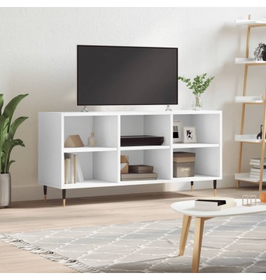  Televizoriaus spintelė, balta, 103,5x30x50cm, apdirbta mediena - TV spintelės - 1