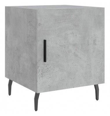  Naktinės spintelės, 2vnt., betono pilkos, 40x40x50cm, mediena - Naktinės spintelės - 6