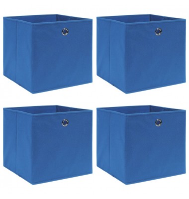  Daiktadėžės, 4vnt., mėlynos spalvos, 32x32x32cm, audinys - Daiktadėžės - 1