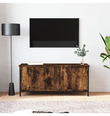 TV spintelė su durelėmis, dūminio ąžuolo, 102x35x45cm, mediena - TV spintelės - 1