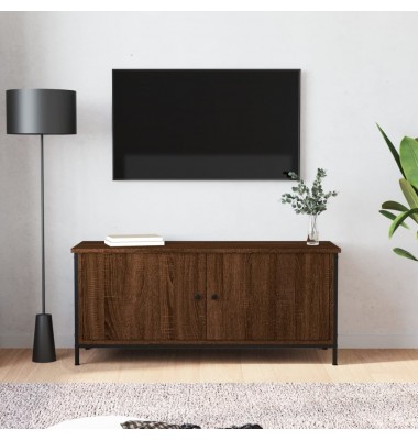 TV spintelė su durelėmis, ruda ąžuolo, 102x35x45cm, mediena - TV spintelės - 1