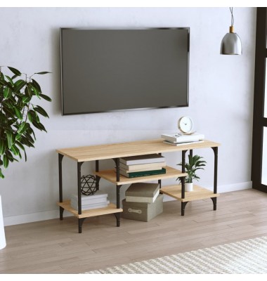  Televizoriaus spintelė, ąžuolo, 102x35x45,5cm, apdirbta mediena - TV spintelės - 1