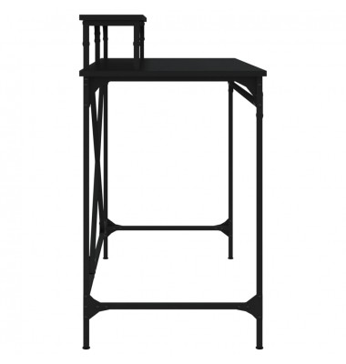  Rašomasis stalas, juodas, 100x50x90cm, apdirbta mediena/geležis - Rašomieji stalai - 6