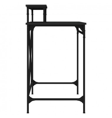  Rašomasis stalas, juodas, 80x50x90cm, apdirbta mediena/geležis - Rašomieji stalai - 6