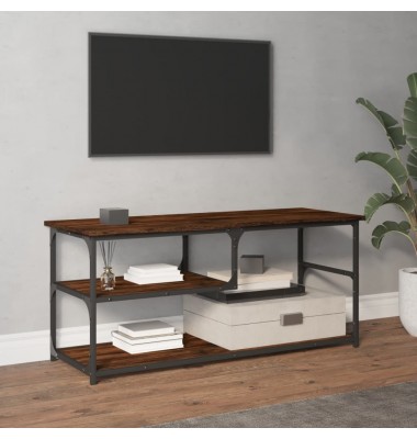  TV spintelė, dūminio ąžuolo, 103x38x46,5cm, mediena/plienas - TV spintelės - 1