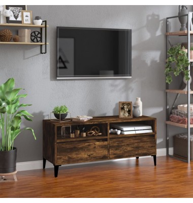  Televizoriaus spintelė, dūminė, 100x34,5x44,5cm, mediena - TV spintelės - 1