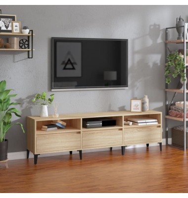  Televizoriaus spintelė, ąžuolo, 150x30x44,5cm, apdirbta mediena - TV spintelės - 1