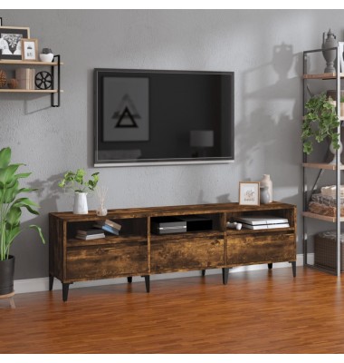  Televizoriaus spintelė, dūminio ąžuolo, 150x30x44,5cm, mediena - TV spintelės - 1