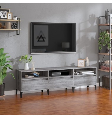  Televizoriaus spintelė, pilka ąžuolo, 150x30x44,5cm, mediena - TV spintelės - 1