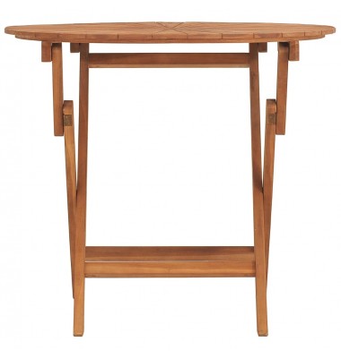  Sulankstomas sodo stalas, 85x75cm, tikmedžio medienos masyvas - Lauko stalai, staliukai - 3