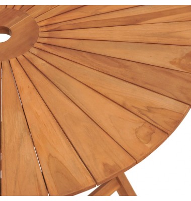  Sulankstomas sodo stalas, 85x75cm, tikmedžio medienos masyvas - Lauko stalai, staliukai - 7