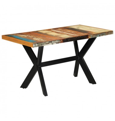 Valgomojo stalas, 140x70x75cm, perdirbtos medienos masyvas - Stalai - 1