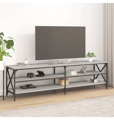  Televizoriaus spintelė, pilka ąžuolo, 180x40x50cm, mediena - TV spintelės - 1