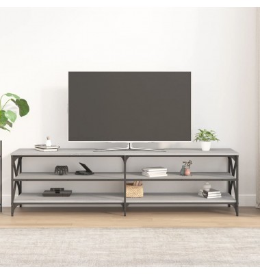  Televizoriaus spintelė, pilka ąžuolo, 180x40x50cm, mediena - TV spintelės - 3